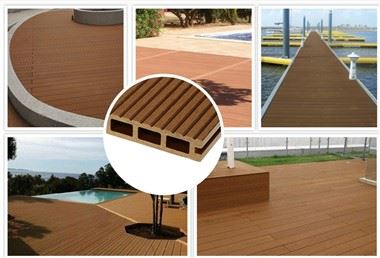 Almindelig WPC-terrasse træ-plast kompositmateriale